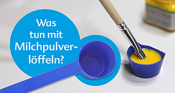 Was tun mit den Milchpulverlöffeln?