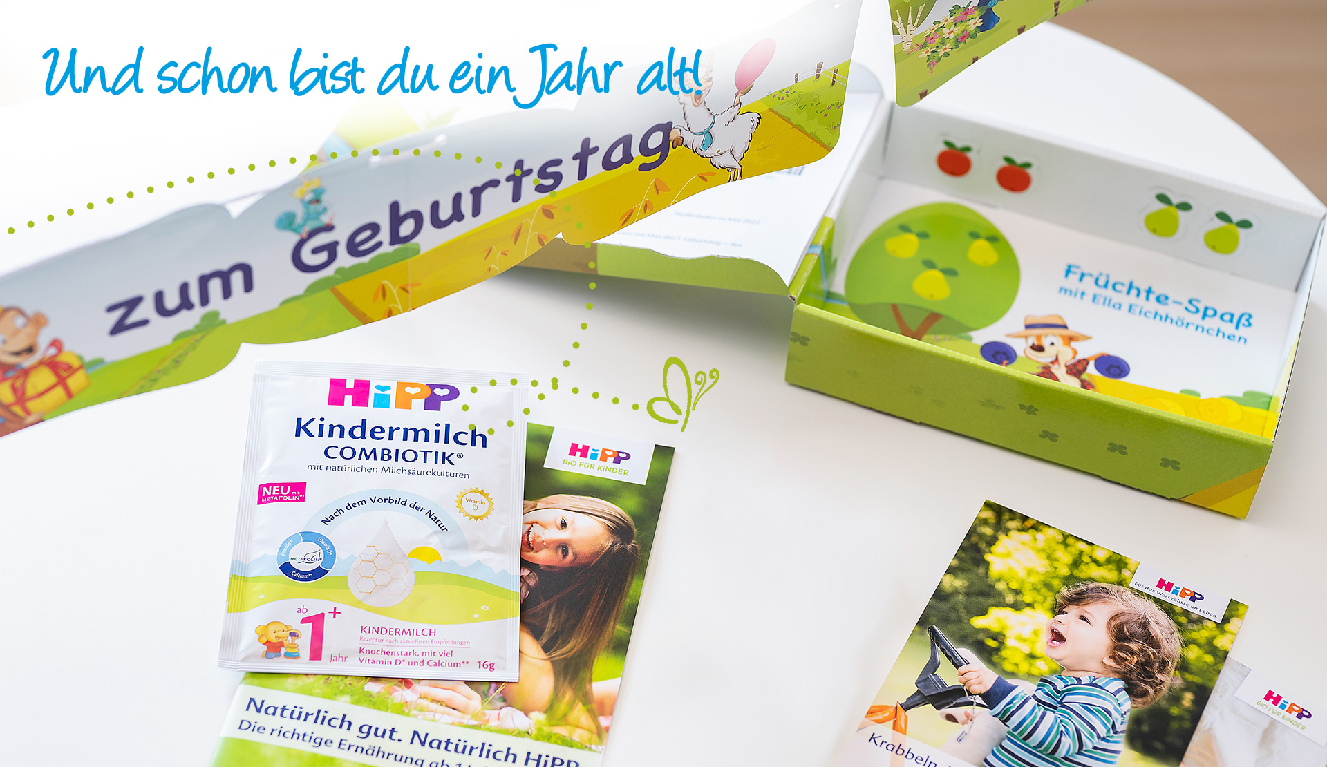 Ihr HiPP Mein BabyClub Paket zum 1. Geburtstag